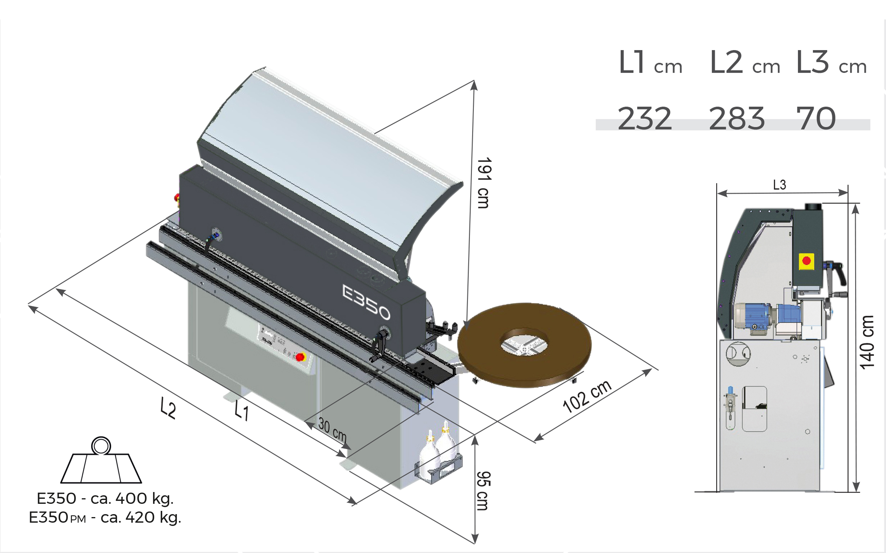E350 5 Dimensioni ingombro2022